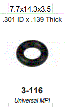 O-RING DE INYECTOR GRUESO / UNI. MPI