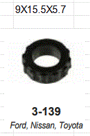 O-RING DE INYECTOR (SENTADERO) / ISU. TROOPER  2.3/6L