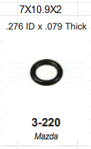 O-RING DE INYECTOR GASOLINA (G1558) / UNIVERSAL