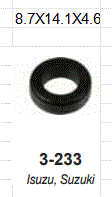 O-RING DE INYECTOR (SENTADERO) / ISUZU. SUZUKI