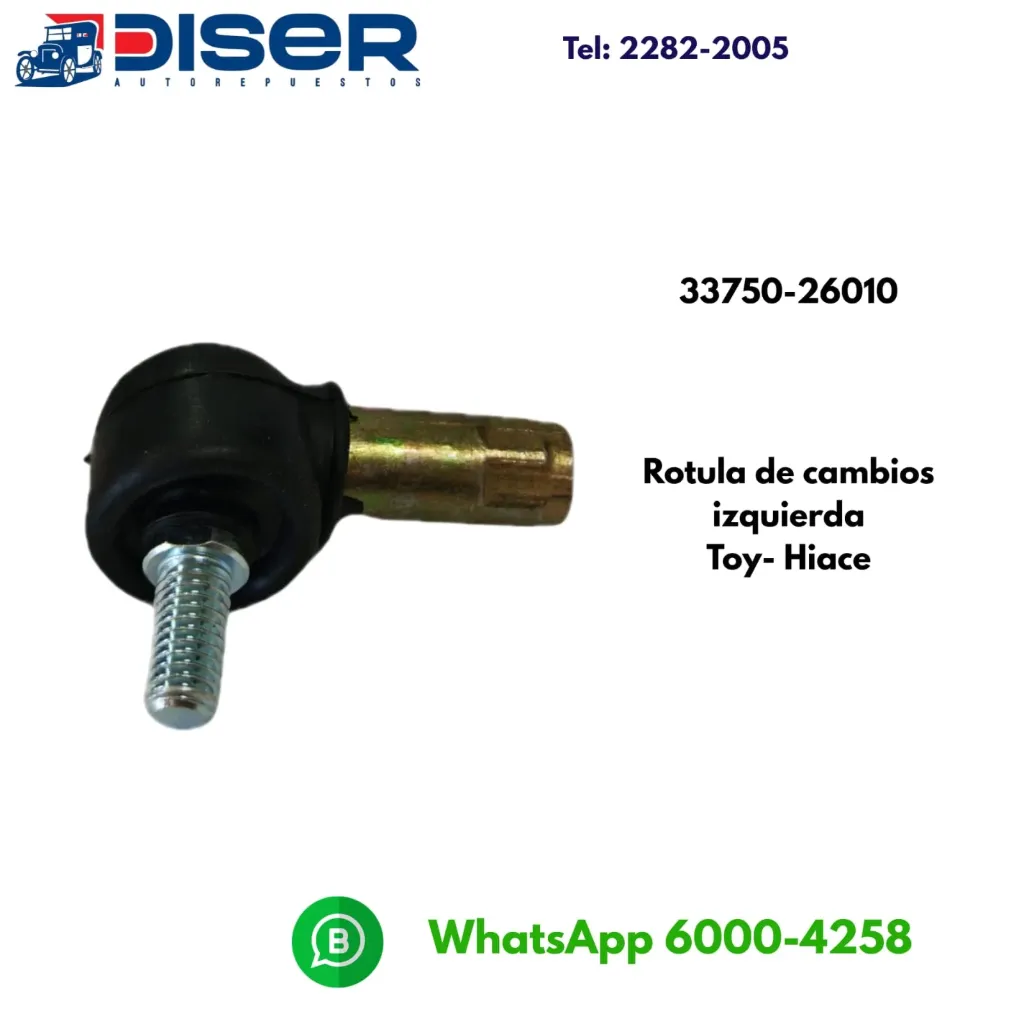 ROTULA TERMINAL CABLE CAMBIOS IZQ. / TOYOTA HIACE